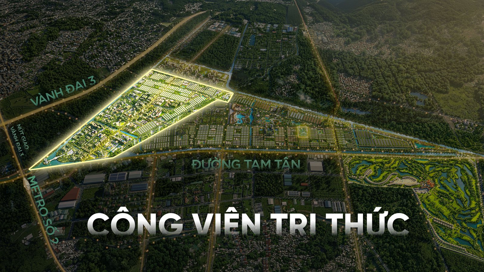 Vị trí phân khu Công viên Tri Thức